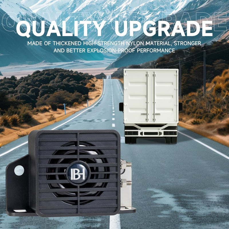 banhao Backup Alarms Reverse Warning Alarm Beeper for Truck 12V/48V 110dB Super Loud Back up Siren for Universal Vehicle Van Truck Forklift Lorry Heavy Equipment - Image 2